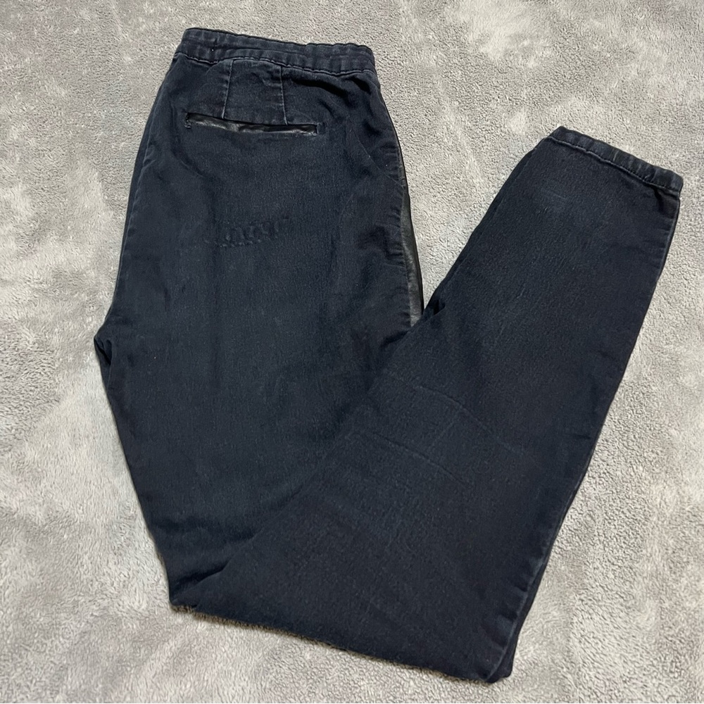 Forever 21 | Hi-Rise Faux Leather Panel Skinny Jeggings